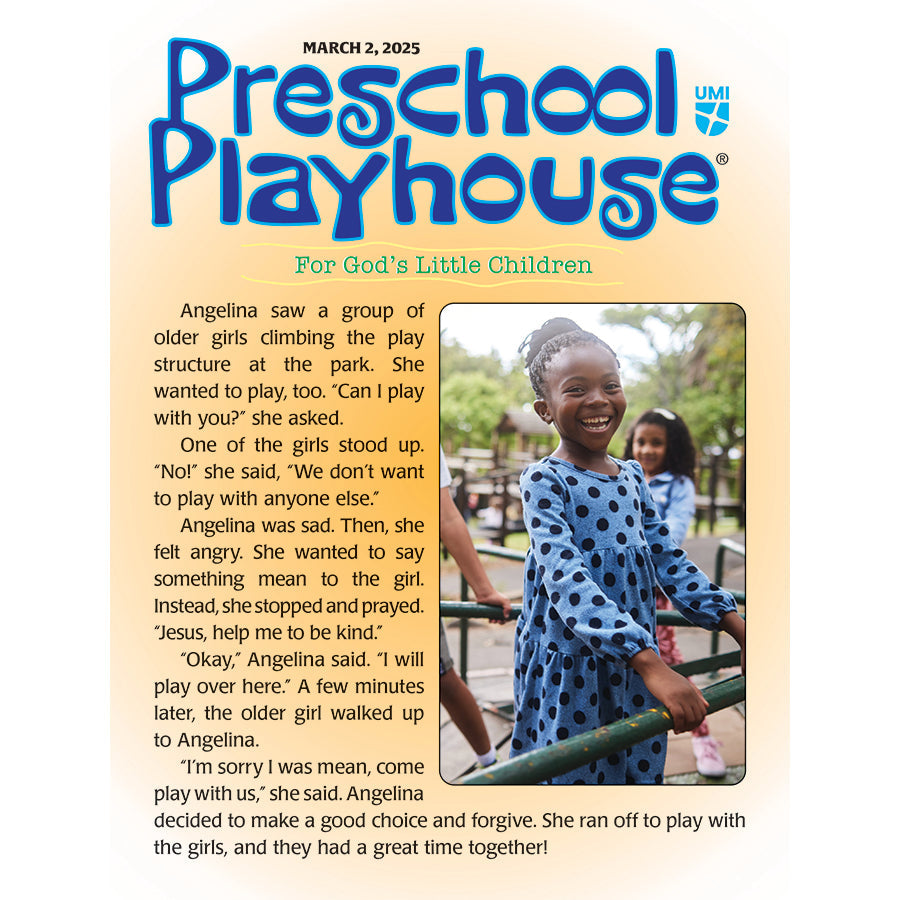 Preschool Playhouse Student March April May 2025