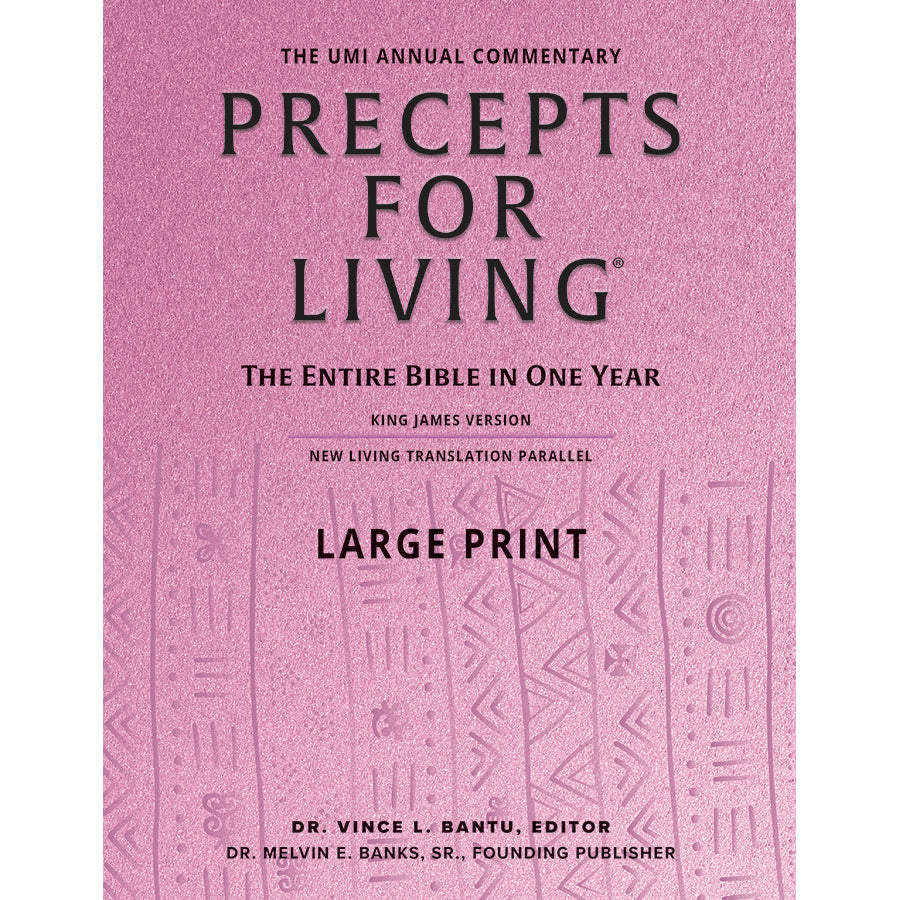 Precepts for Living: The Entire Bible in One Year Large Print (2023-2024)